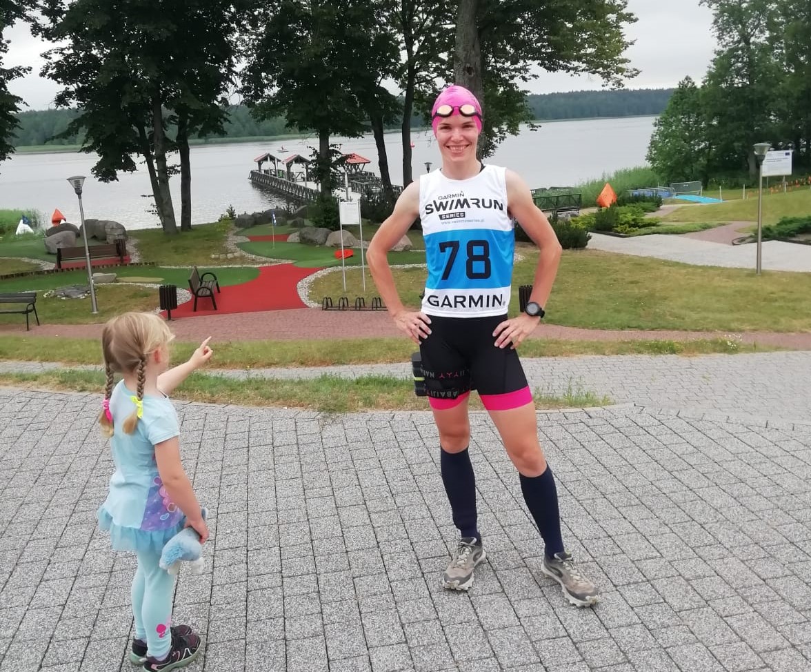 Roksana Orzyszek na Swimrun w Gołdapi