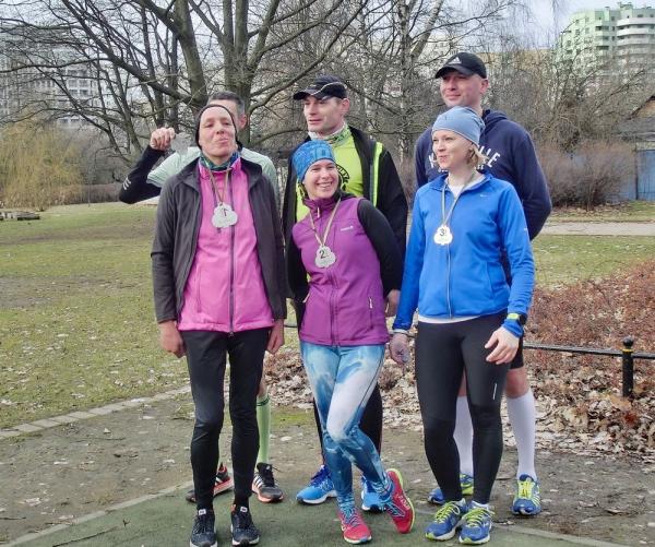 parkrun na warszawskim Żoliborzu (4.3.2017)