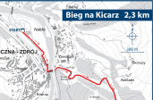 Bieg na górę Kicarz - nowa trasa mistrzostw Polski w Hill Nordic Walking [MAPA]